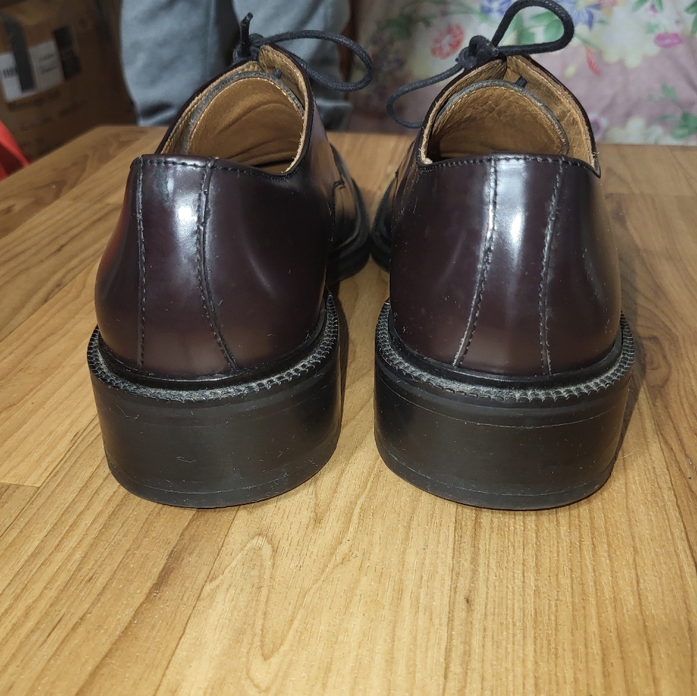 Coach Men's Stanley Dress Shoe Brown Leather Size 8 D Lace Up Round Toe GUC - Picture 4 of 8